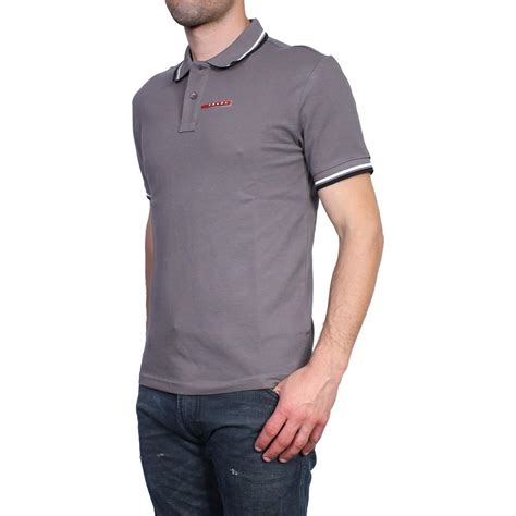 grey prada polo|Prada polo shirts.